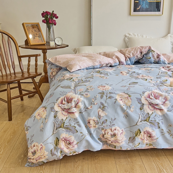 91家纺网 家纺一手货源 找家纺 （总）爱妮玖玖家纺 2023新款全棉40支集锦系列-双针被套汇总