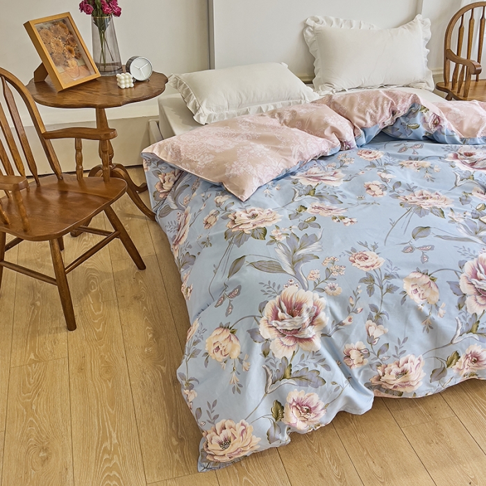 91家纺网 家纺一手货源 找家纺 （总）爱妮玖玖家纺 2023新款全棉40支集锦系列-双针被套汇总