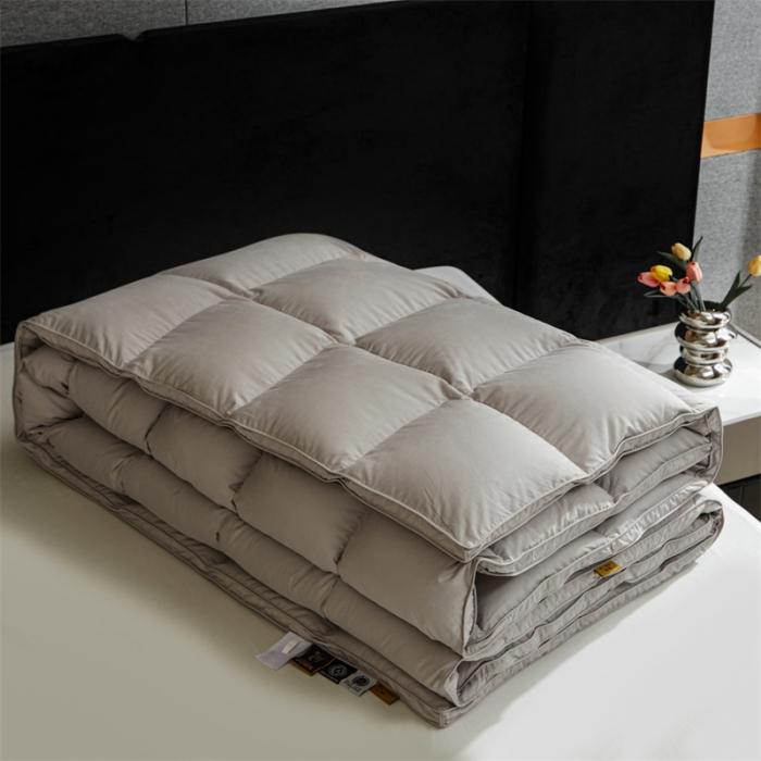 91家纺网 家纺一手货源 找家纺  100支糯棉鹅绒被（95鹅绒一等品）软 糯静音