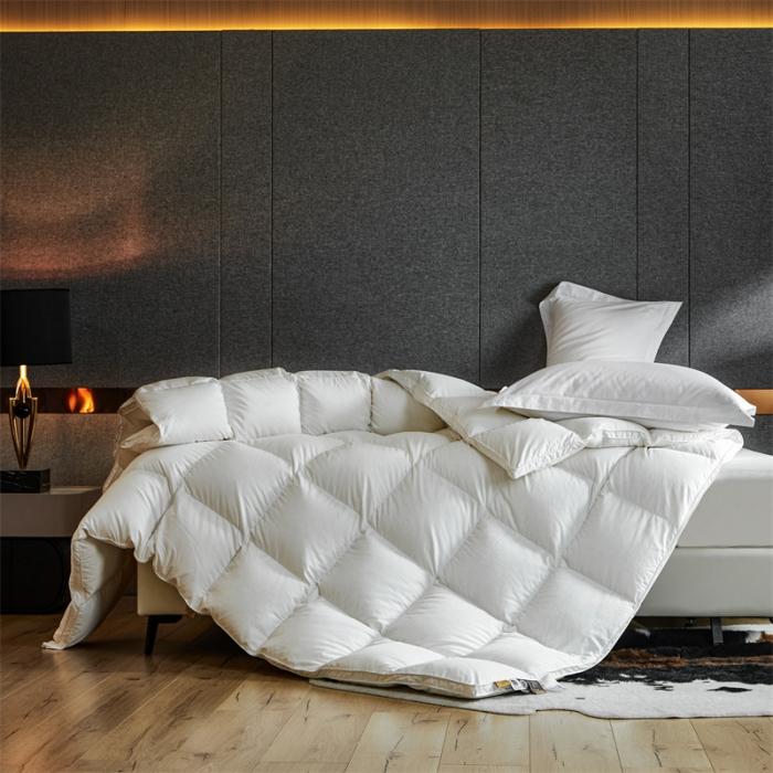 91家纺网 家纺一手货源 找家纺  100支糯棉鹅绒被（95鹅绒一等品）软 糯静音