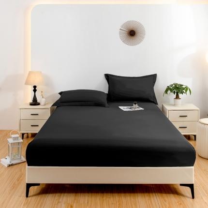 91家纺网 家纺一手货源 找家纺 宇淳国际 隔尿防水单床笠2025床罩三件套 枕套 外贸跨境电商亚马逊速卖通欧美尺寸，特殊尺寸可定制 黑色