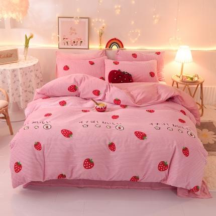 91家纺网 家纺一手货源 找家纺 （总）经年 2025新款魔法绒水晶绒四件套