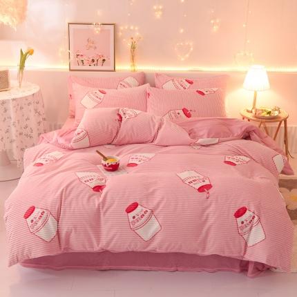 91家纺网 家纺一手货源 找家纺 （总）经年 2025新款魔法绒水晶绒四件套