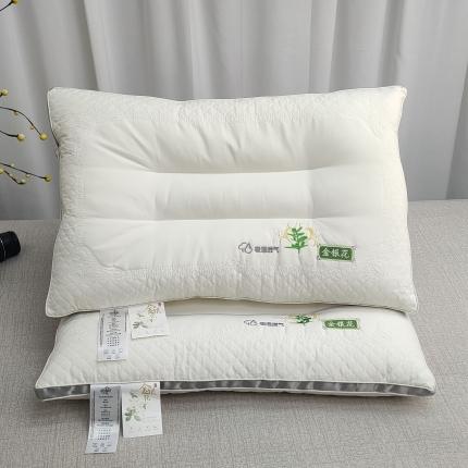 荣运 金银花高端枕芯羽丝绒枕头护颈椎定型助眠安睡枕爆款
