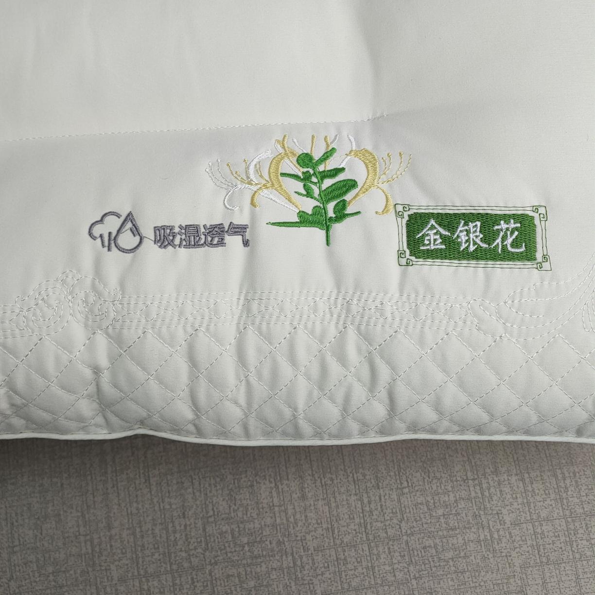 91家纺网 家纺一手货源 找家纺 荣运 金银花高端枕芯羽丝绒枕头护颈椎定型助眠安睡枕爆款