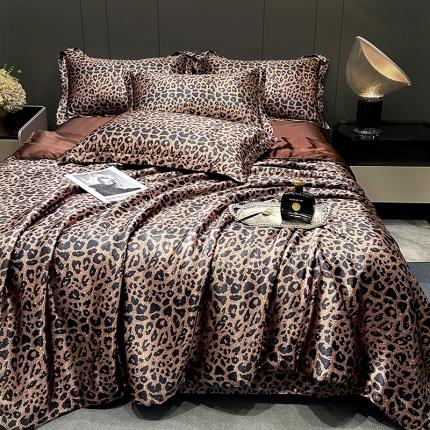 91家纺网 家纺一手货源 找家纺 （总）2024夏季款高端轻奢水洗真丝四件套丝滑裸睡丝绸纯色天丝系列