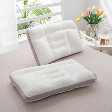 91家纺网 家纺一手货源 找家纺 萌番宝 2024儿童定型枕超柔针织护颈枕软枕芯针织大学生功能分区枕紫灰