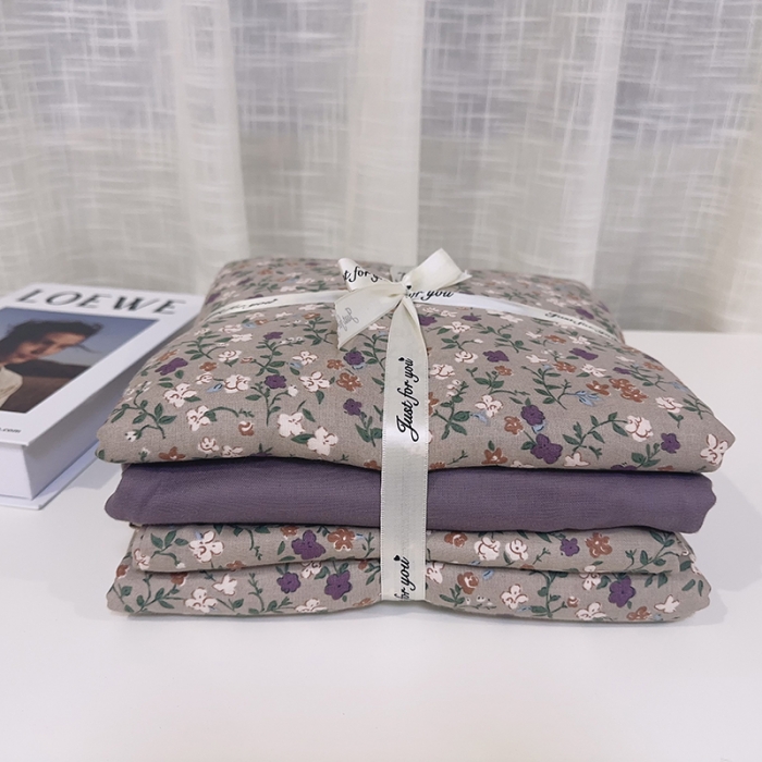 91家纺网 家纺一手货源 找家纺 爱思佳 2024新款A类母婴全棉双层纱印花四件套 故里