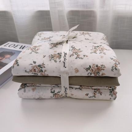 91家纺网 家纺一手货源 找家纺 爱思佳 2024新款A类母婴全棉双层纱印花四件套 罗蔓