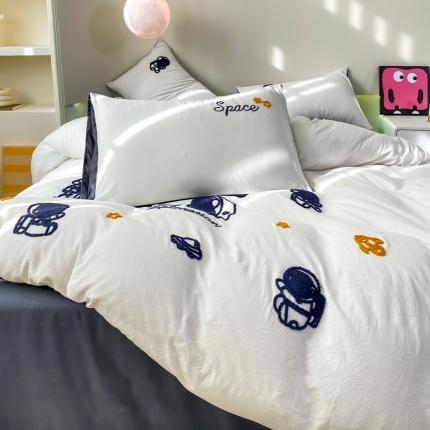 91家纺网 家纺一手货源 找家纺 （总）漫仙阁 2024新款毛巾绣四件套