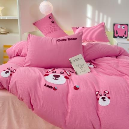 91家纺网 家纺一手货源 找家纺 （总）漫仙阁 2024新款毛巾绣四件套