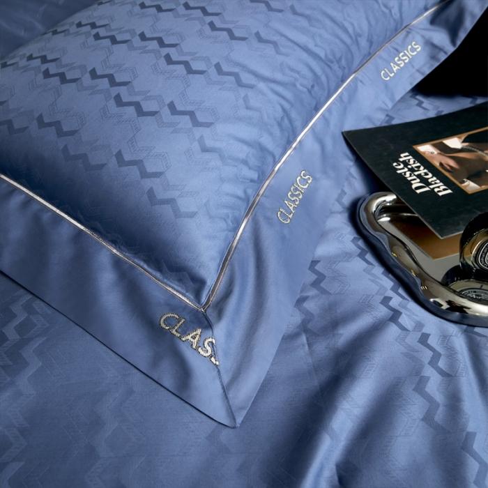 91家纺网 家纺一手货源 找家纺 新款100支长绒棉提花拼角刺绣套件