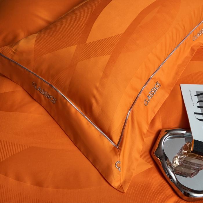 91家纺网 家纺一手货源 找家纺 新款100支长绒棉提花拼角刺绣套件