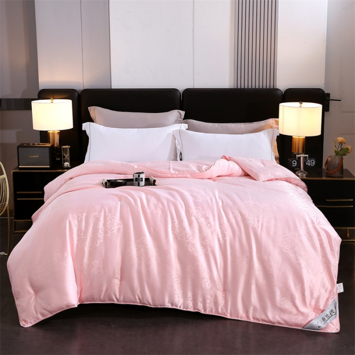 91家纺网 家纺一手货源 找家纺 恒鑫家纺 2025新款提花蚕丝被 美人玉