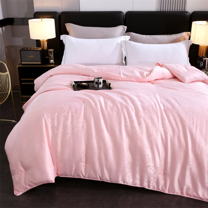 91家纺网 家纺一手货源 找家纺 恒鑫家纺 2025新款提花蚕丝被 美人玉