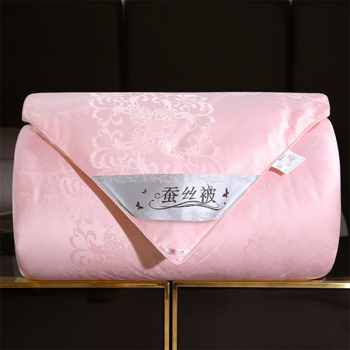 91家纺网 家纺一手货源 找家纺 恒鑫家纺 2025新款提花蚕丝被 美人玉