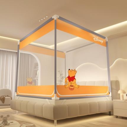 91家纺网 家纺一手货源 找家纺 卓尔居 2023新款方顶坐床蚊帐 外穿小熊维尼