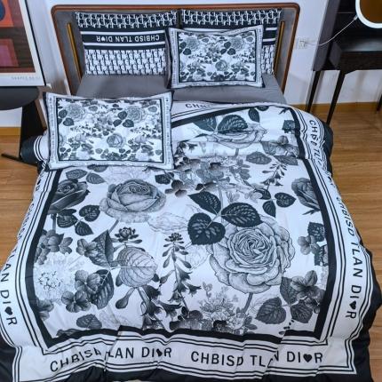 91家纺网 家纺一手货源 找家纺 色鬼布艺 2024新款轻奢磨毛四件套 轻奢全棉-9#