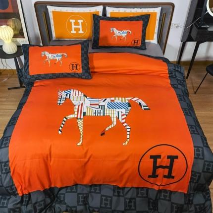 91家纺网 家纺一手货源 找家纺 色鬼布艺 2024新款轻奢磨毛四件套 轻奢全棉-11#