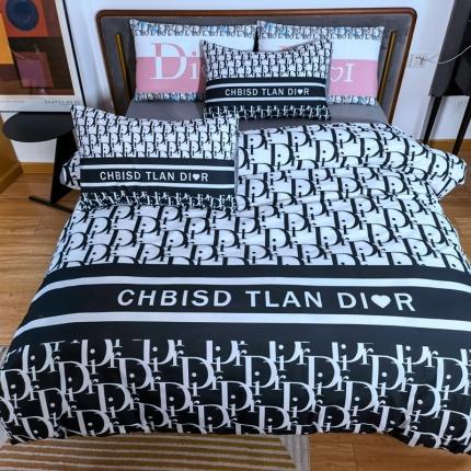 91家纺网 家纺一手货源 找家纺 （总）色鬼布艺 2024新款轻奢a面磨毛b版纯棉四件套潮牌棉四件套