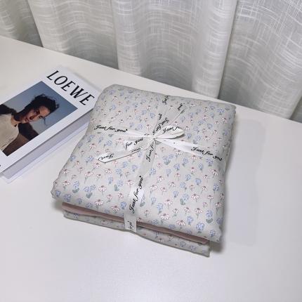 91家纺网 家纺一手货源 找家纺 爱思佳 2024新款A类母婴全棉双层纱印花四件套 初颜