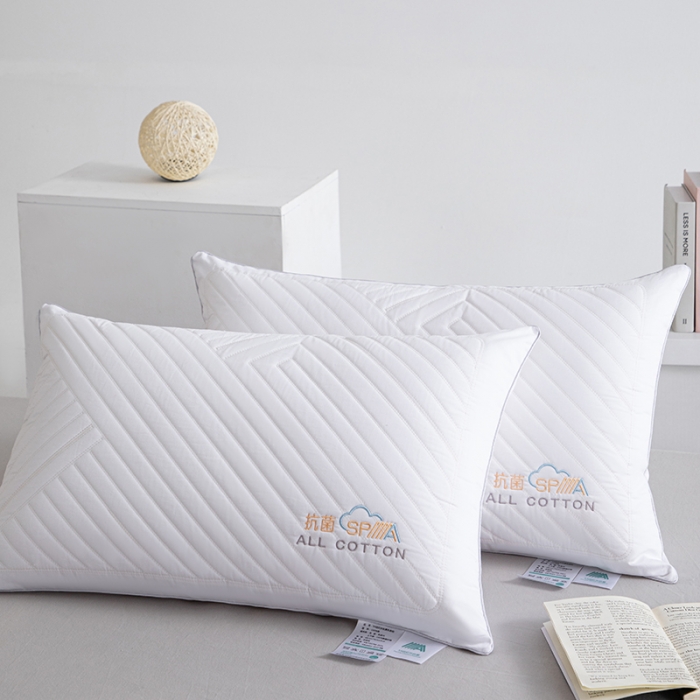91家纺网 家纺一手货源 找家纺 仁宇枕业 2024年新款枕芯 全棉5A远红外抗菌乳胶spa枕头枕芯