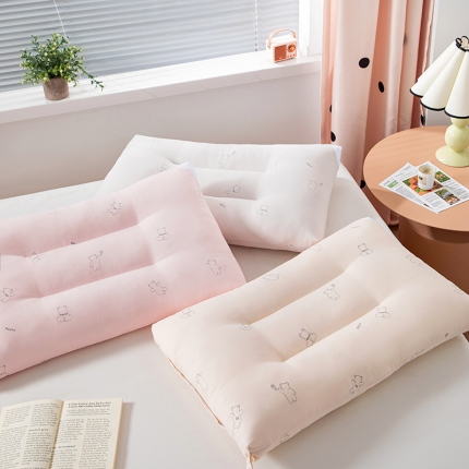 2024年新款枕芯特价小熊系列A类磨毛羽丝绒枕芯定型枕头枕芯