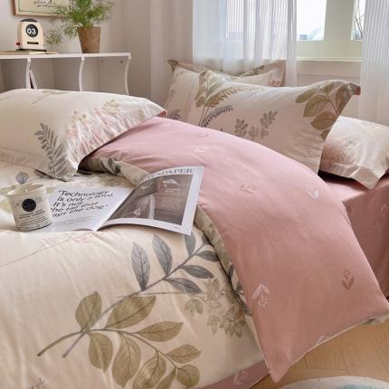 91家纺网 家纺一手货源 找家纺 （总）盛馨 2024全棉高支高密精梳棉小清新碎花四件套纯棉床笠三件套