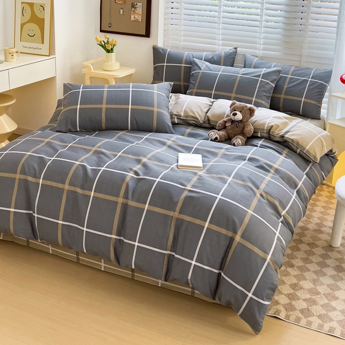 91家纺网 家纺一手货源 找家纺 西引力 2024新款全棉卡通印花四件套 格调人生