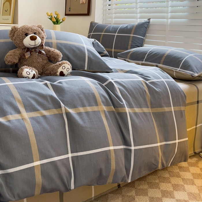 91家纺网 家纺一手货源 找家纺 西引力 2024新款全棉卡通印花四件套 格调人生