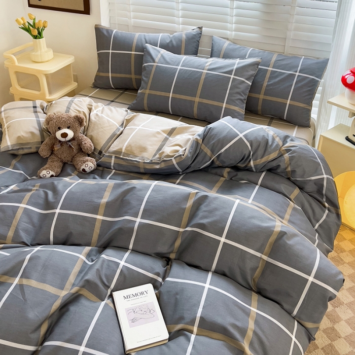 91家纺网 家纺一手货源 找家纺 西引力 2024新款全棉卡通印花四件套 格调人生