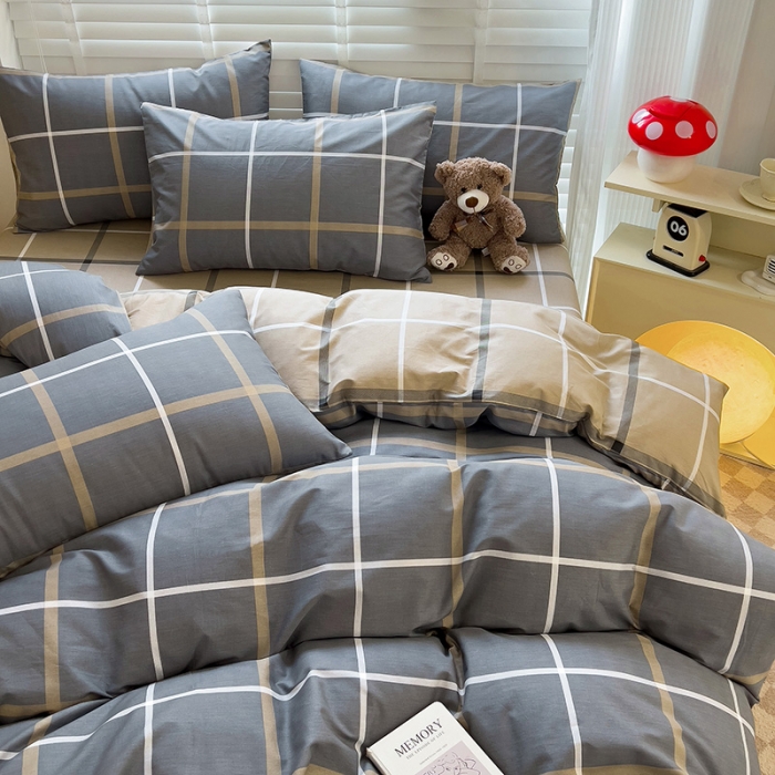 91家纺网 家纺一手货源 找家纺 西引力 2024新款全棉卡通印花四件套 格调人生