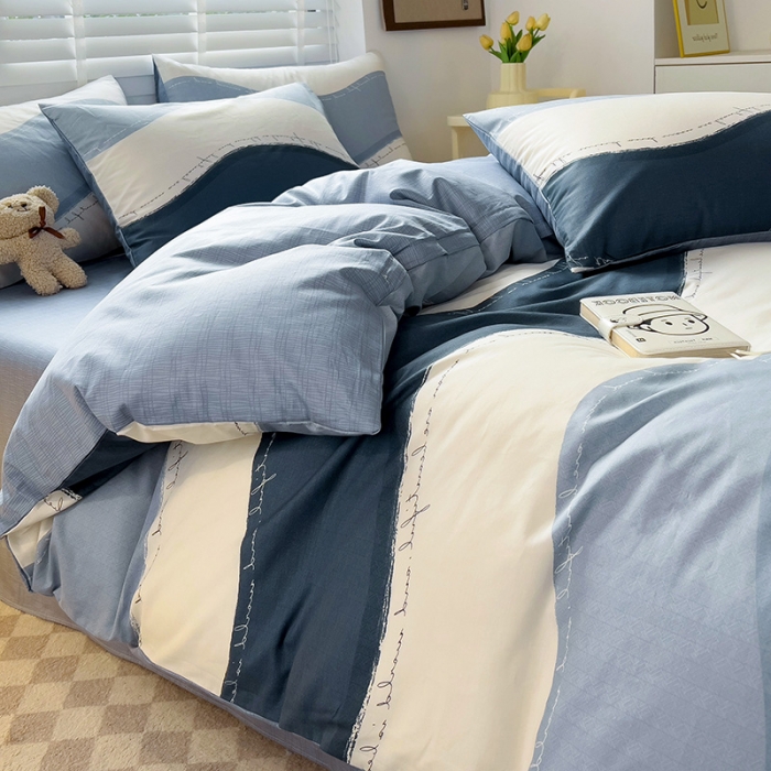 91家纺网 家纺一手货源 找家纺 西引力 2024新款全棉卡通印花四件套 欧尼亚