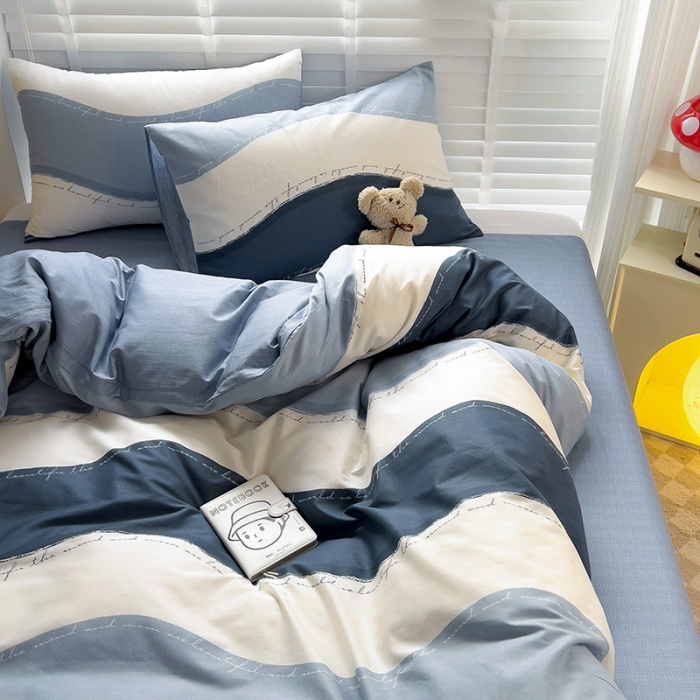 91家纺网 家纺一手货源 找家纺 西引力 2024新款全棉卡通印花四件套 欧尼亚