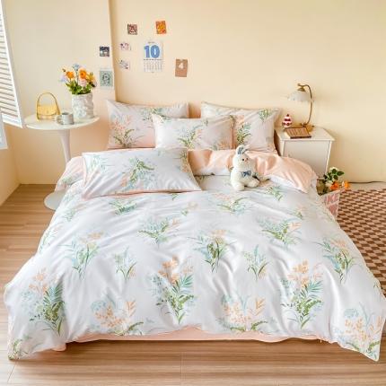 西引力 2024新款全棉卡通印花四件套 秋香