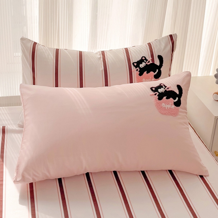 91家纺网 家纺一手货源 找家纺 （总）尤米 2024新款ins博主风系列【专版】毛巾绣系列单被套