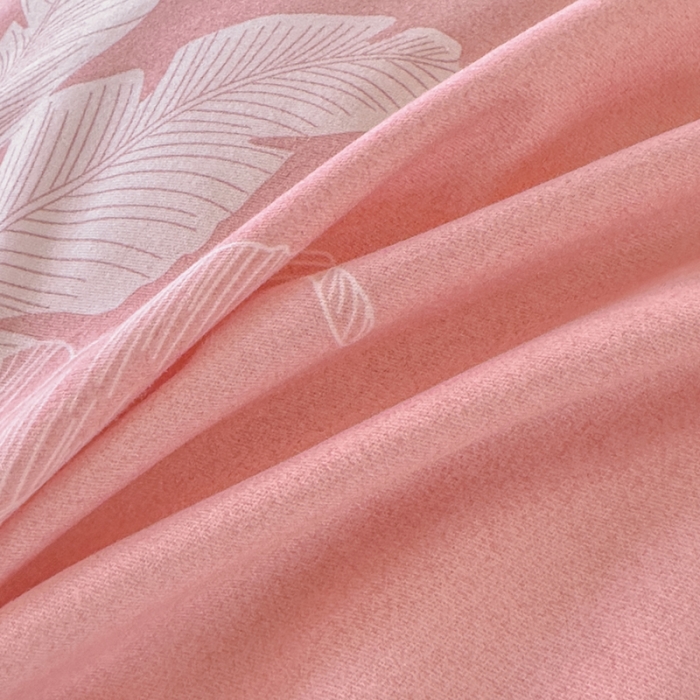 91家纺网 家纺一手货源 找家纺 喜四方 2024新款全棉磨毛纯棉印花四件套 蜜语花期-粉