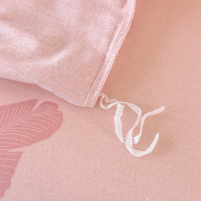 91家纺网 家纺一手货源 找家纺 喜四方 2024新款全棉磨毛纯棉印花四件套 蜜语花期-粉