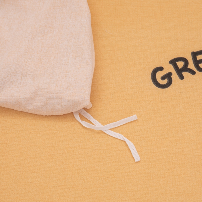 91家纺网 家纺一手货源 找家纺 喜四方 2024新款全棉磨毛纯棉印花四件套 幸运萝卜-黄