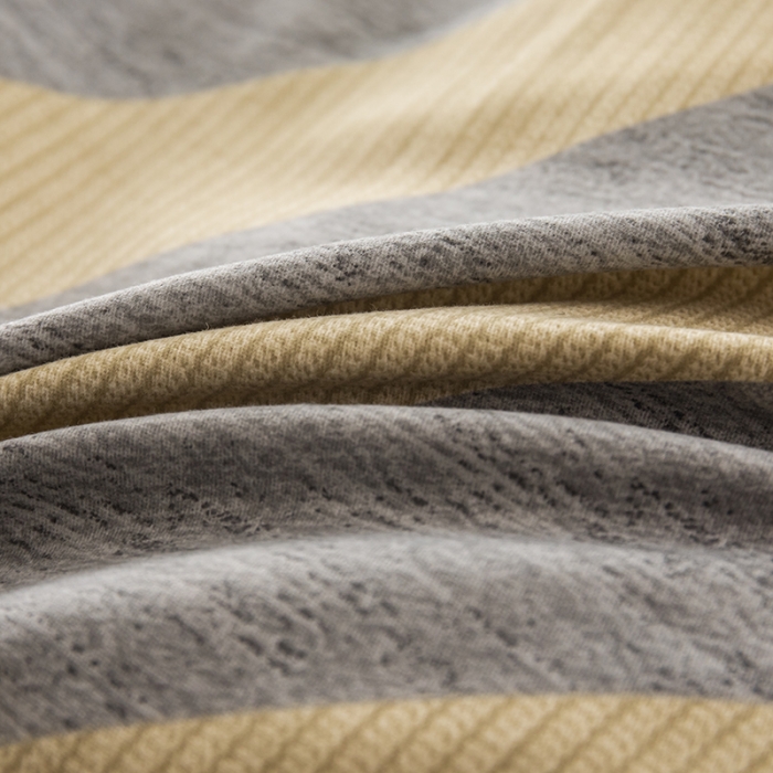 91家纺网 家纺一手货源 找家纺 喜四方 2024新款全棉磨毛纯棉印花四件套 一心一意-灰