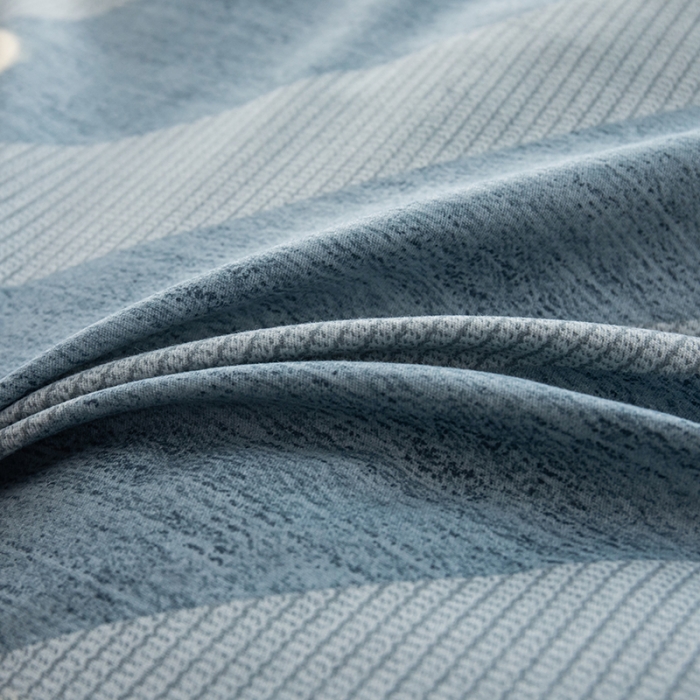 91家纺网 家纺一手货源 找家纺 喜四方 2024新款全棉磨毛纯棉印花四件套 一心一意-蓝