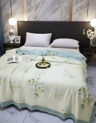 91家纺网 家纺一手货源 找家纺 (总）2025新款天丝印花空调被夏被