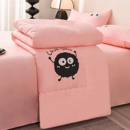 91家纺网 家纺一手货源 找家纺 （总）艾兜坊 2024新款水洗真丝大豆被空调被夏被小煤球系列