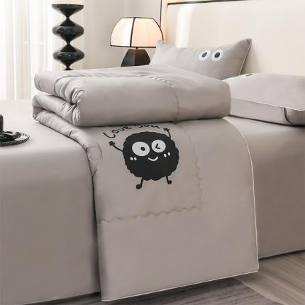 91家纺网 家纺一手货源 找家纺 （总）艾兜坊 2024新款水洗真丝大豆被空调被夏被小煤球系列