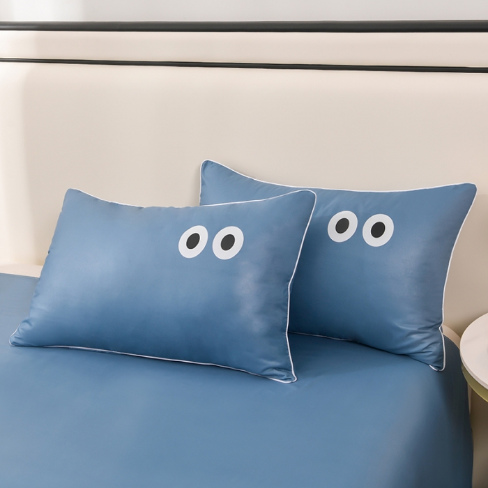 91家纺网 家纺一手货源 找家纺 艾兜坊 2024新款水洗真丝大豆被空调被夏被小煤球系列 小煤球-宾利蓝