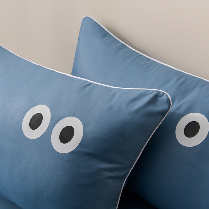 91家纺网 家纺一手货源 找家纺 艾兜坊 2024新款水洗真丝大豆被空调被夏被小煤球系列 小煤球-宾利蓝