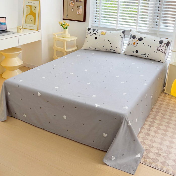 91家纺网 家纺一手货源 找家纺 （总）西引力 2024新款全棉卡通印花床单床笠