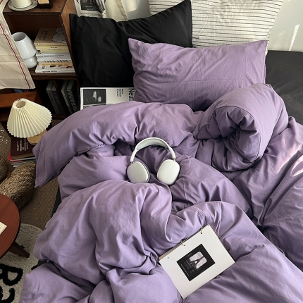 91家纺网 家纺一手货源 找家纺 2024新春款婴儿可以啃咬的混搭水洗棉四件套