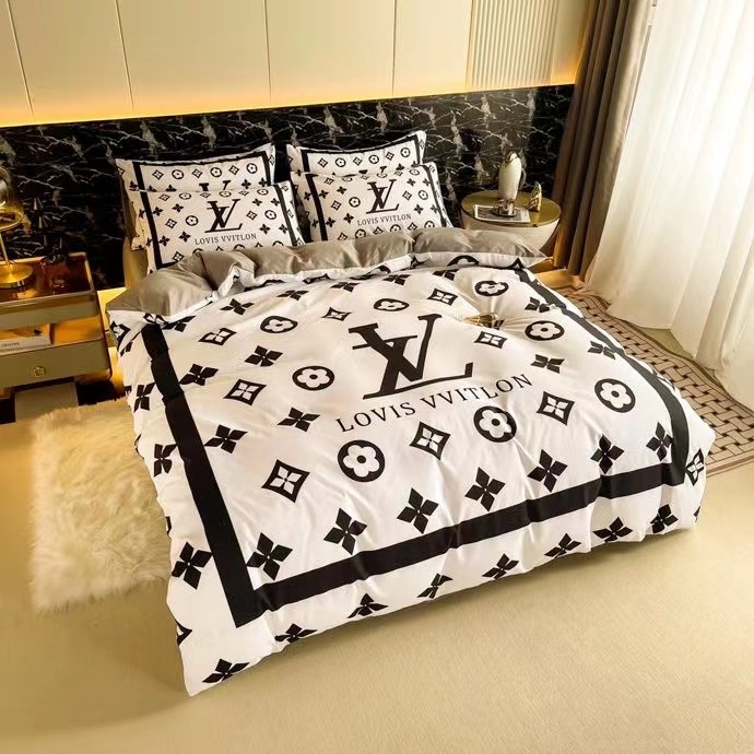 91家纺网 家纺一手货源 找家纺 （总）色鬼布艺 2024新款轻奢a面磨毛b版纯棉四件套潮牌棉四件套