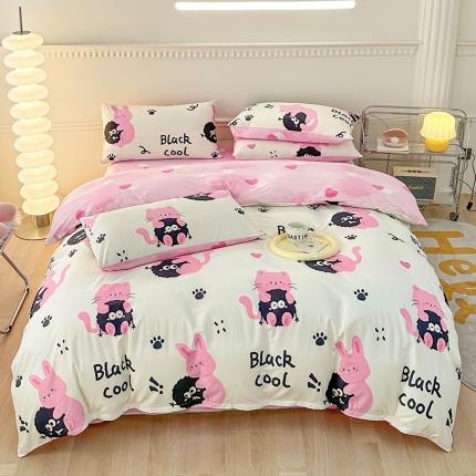 91家纺网 家纺一手货源 找家纺 （总）宇彬家纺 2024新款13372全棉印花四件套和单被套